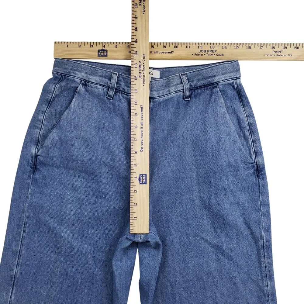 COS Wide Leg Denim Jeans Womens 38 US 8 Blue High Rise - Picture 5 of 8